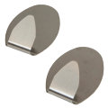 Håndklædekroge oval 2 stk. metal - Target